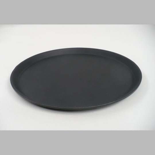Tablett rund, Ø 360 mm, rutschfest, schwarz