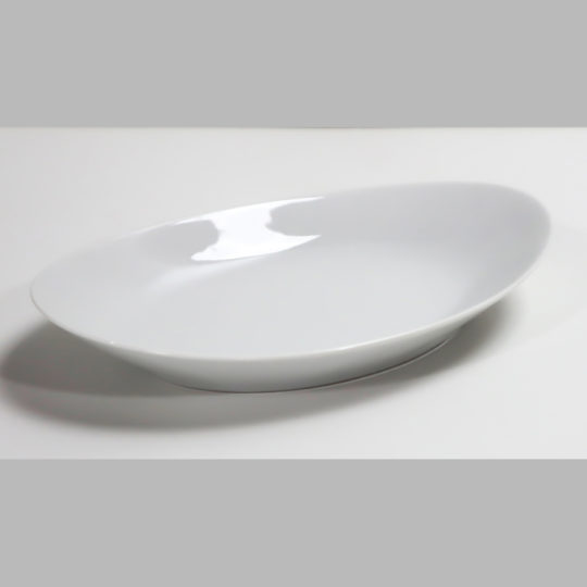 Schale oval flach, 220 mm, Unlimited, weiß