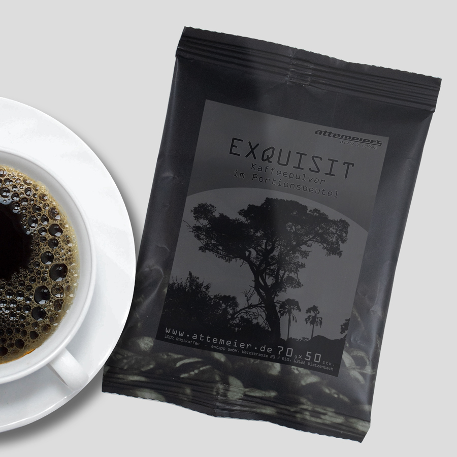 Exquisit Kaffeepulver im Portionsbeutel, 50 x 70 g