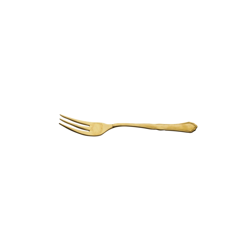 Kuchengabel Stonewashed Settecento-Gold