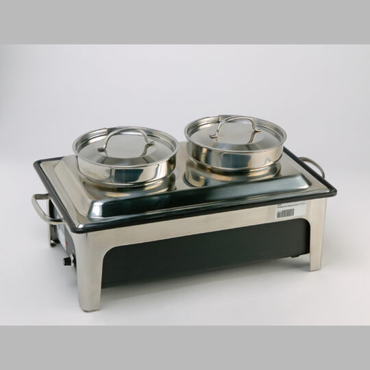 Chafing dish, Suppenstation, 230 V, 2 x 4 Liter, edelstahl