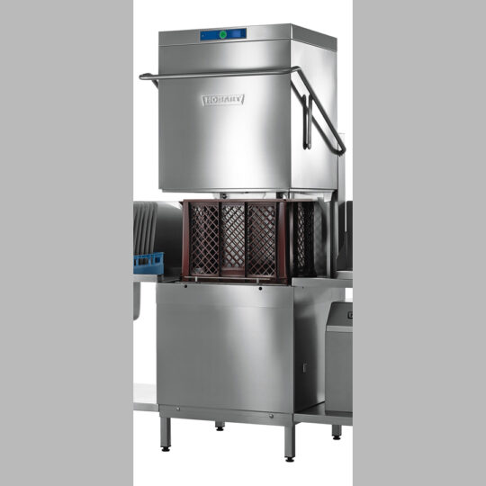 Haubenspülmaschine AMXXL 400 V / 16,3 kW, extra breiter Innenraum 660 x 500 mm, 1 Gläser-, 1 Teller-, 1 Universalkorb, 1 Besteckköcher groß