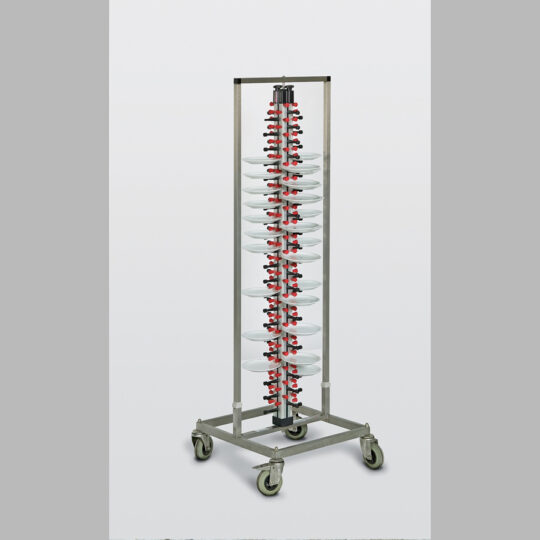Tellerspinne für 80 Teller, edelstahl