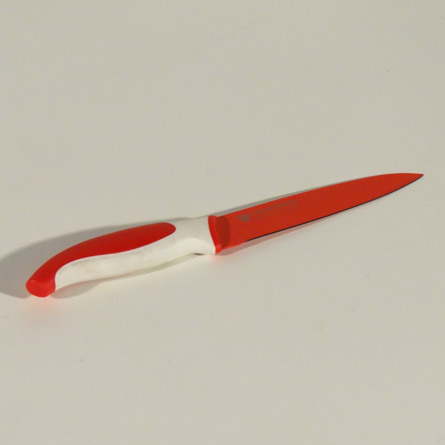 Küchenmesser rot, 125 mm